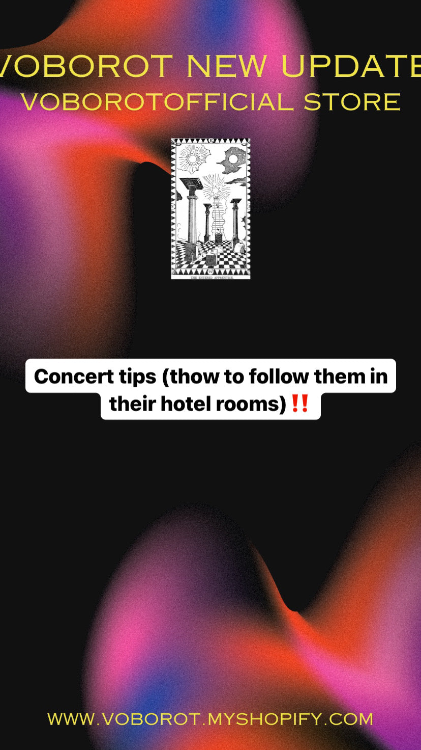 Concert tips (thow to follow them in their hotel rooms)✅ long info