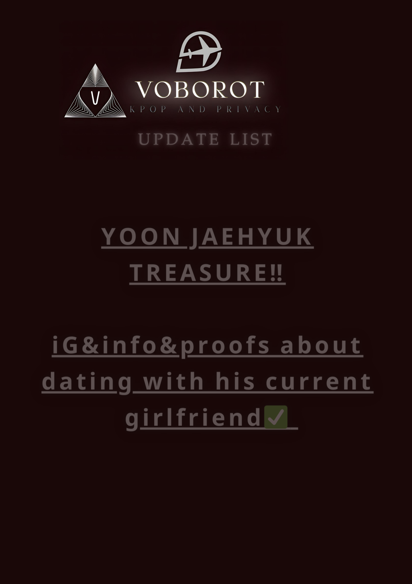 Yoon jaehyuk treasure (exclusive news)current relationship
