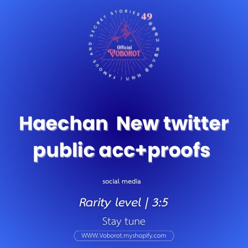 Haechan new twitter public acc +proofs (2/2)