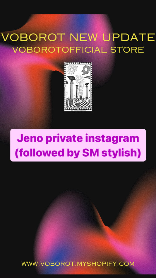 Jeno private instagram (followed by sm stylish)