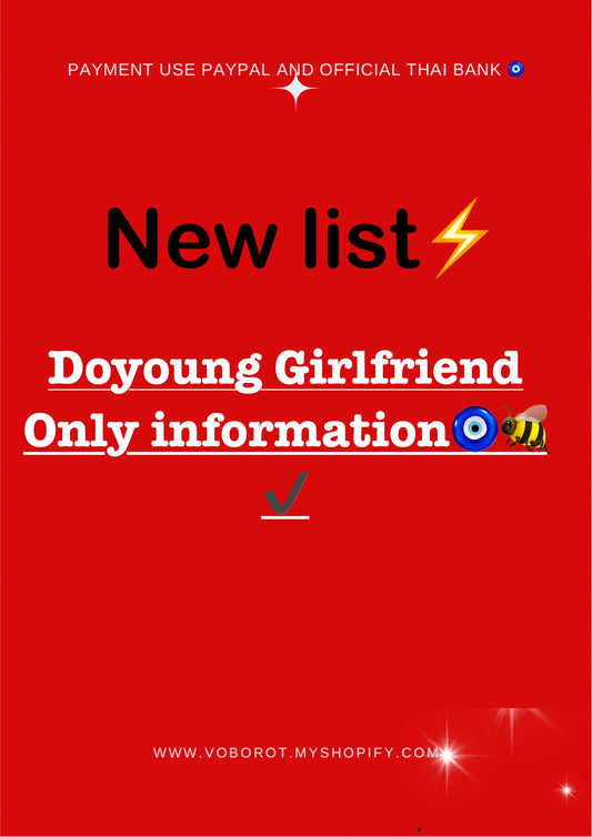 Doyoung girlfriend only info⚡️✔️