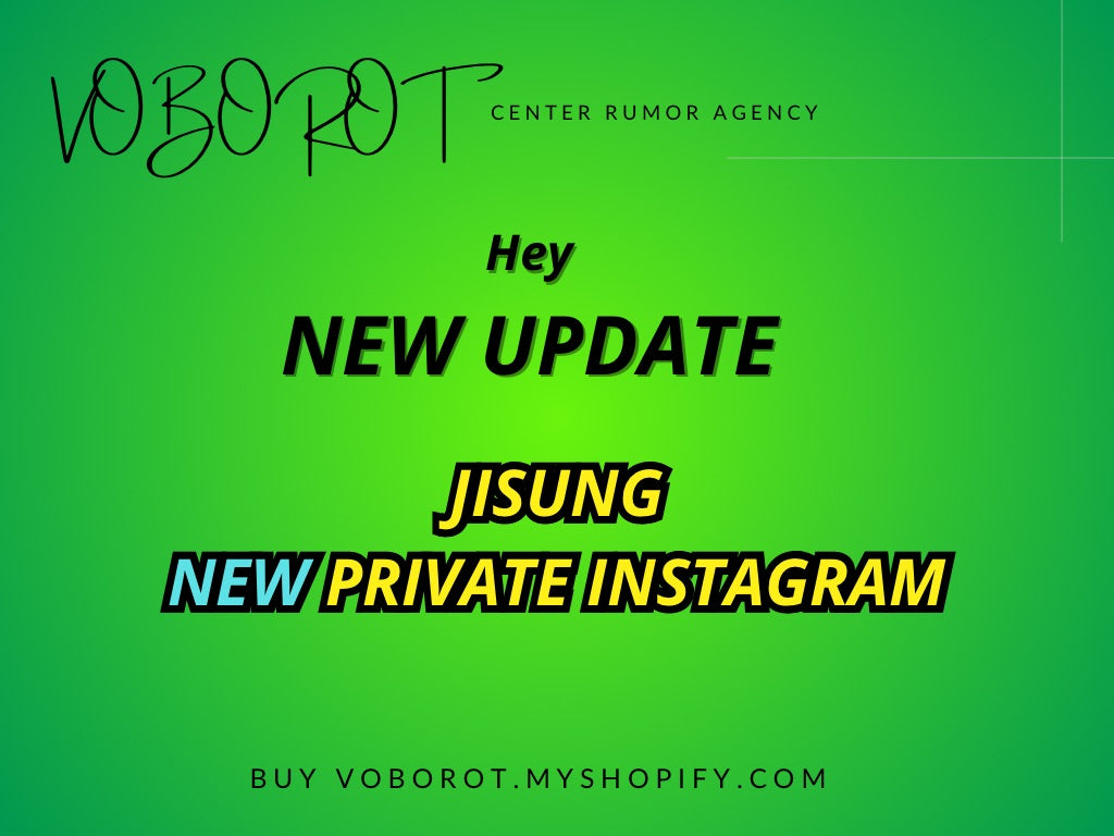 Jisung new private ig