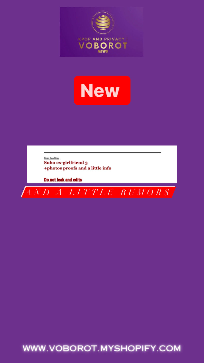 Suho ex-girlfriend 3 photos proofs and a little info & a little rumors⭕️✅