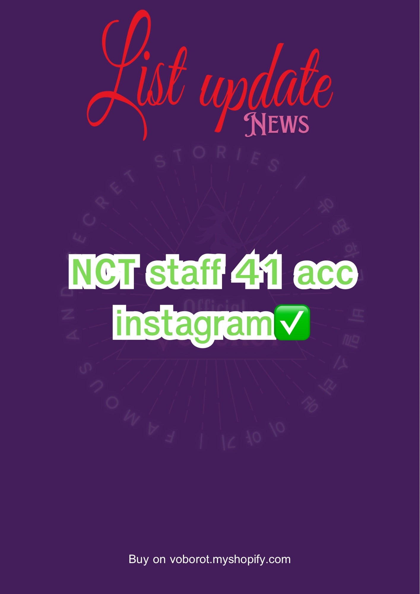 Sm nct staff 41acc instagram✅