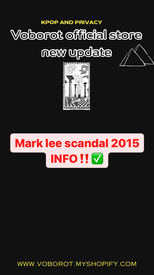 Mark lee's scandal 2015 info✅