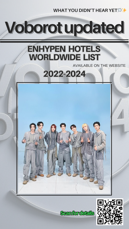 ENHYPEN list hotels worldwide
2022-2024