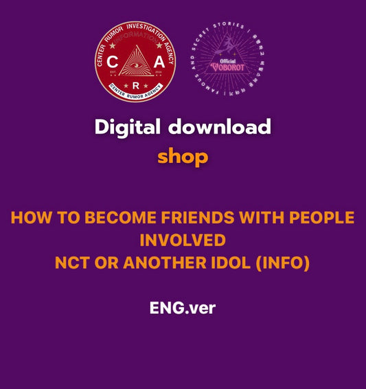 HOW TO BECOME FRIENDS WITH PEOPLE INVOLVED
NCT OR ANOTHER IDOL (INFO)