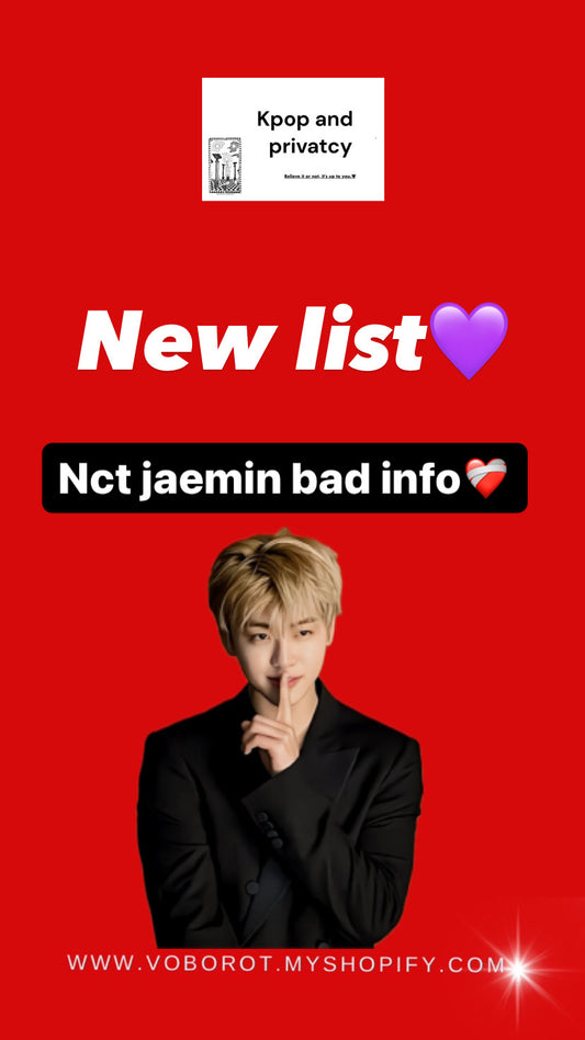 Jaemin bad info💜
