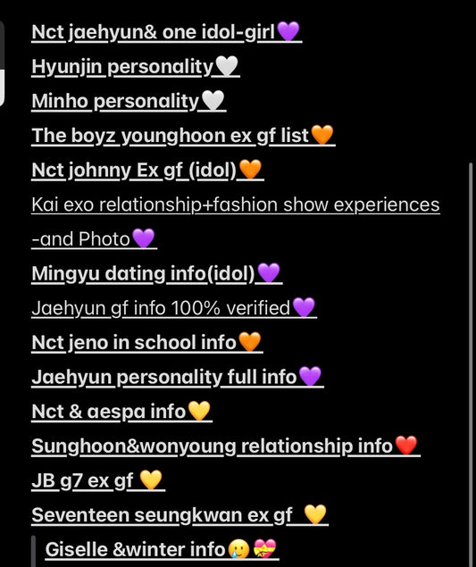 Set🧡Johnny ex gf(idol)